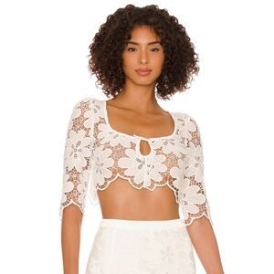 For Love and Lemons Malika Crop Top
